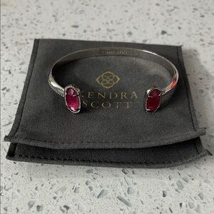 Kendra Scott Elton Pinch Cuff Bracelet in Silver